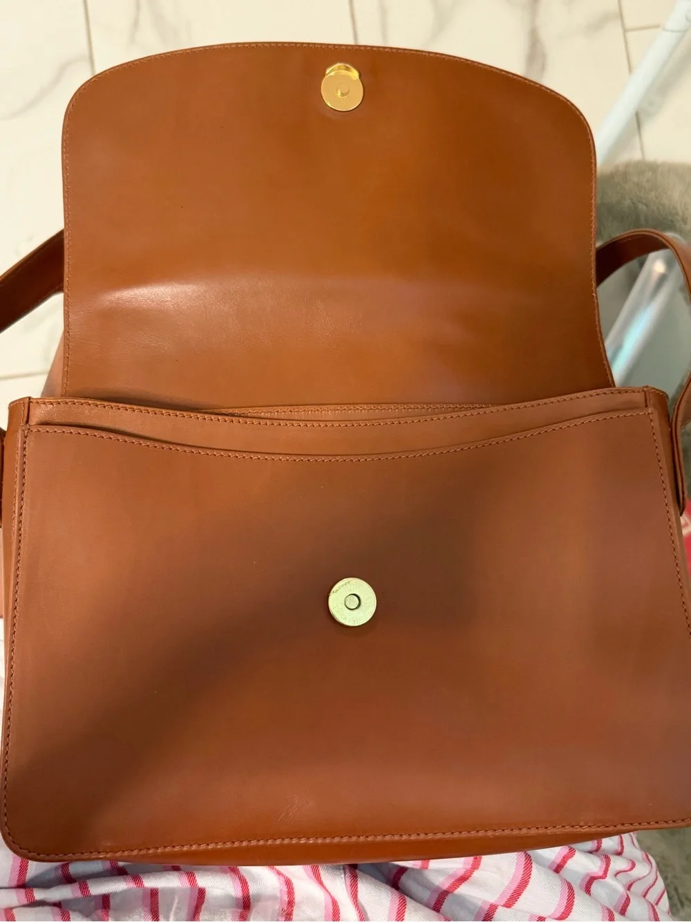 Everyday Leather Crossbody Bag in Brown